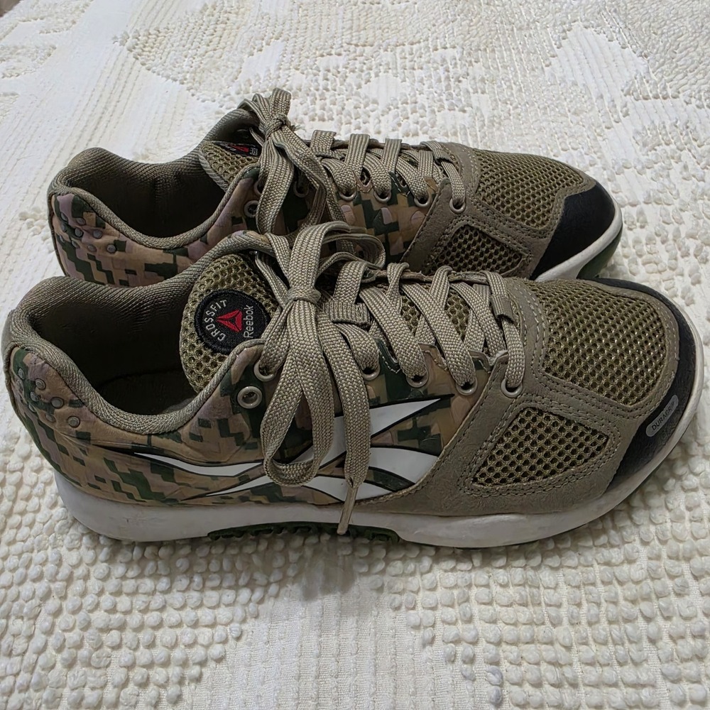 Reebok Crossfit Digital Green Camo Training Shoes V44685 Women 6 Fitness